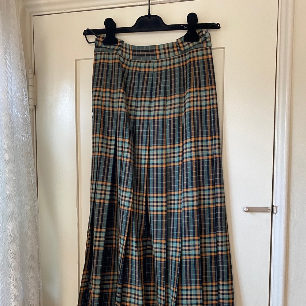 Gucci Tartan Maxi Wool Skirt